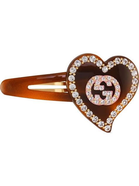 gucci heart hair clip|Gucci GG Hearts Hair Clip .